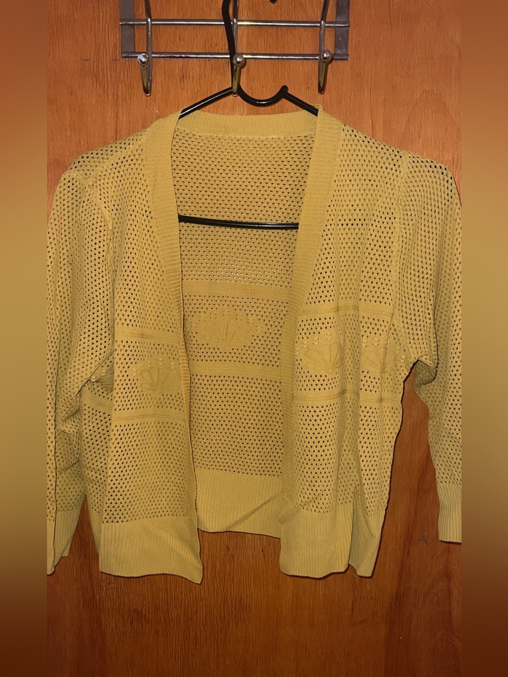 Lightweight Open-Front Women's Cardigan Sweater - Yellow Size S